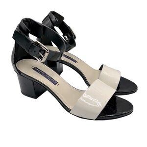 Ralph Lauren Purple Label Patent Leather Ankle Strap Heels Size 35